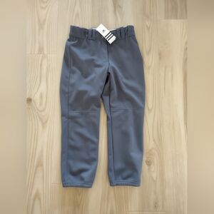 ADIDAS Womens Softball Pants Size XS 4/6 Dark Gray DQ Diamond Queen Elite NWT